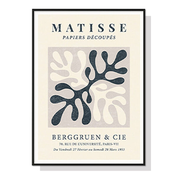 HomeDiscount-Wall Art 50cmx70cm Henri Matisse Black Frame Canvas