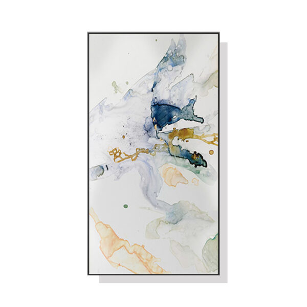 HomeDiscount-Wall Art 40cmx80cm Abstract Watercolour  Black Frame Canvas