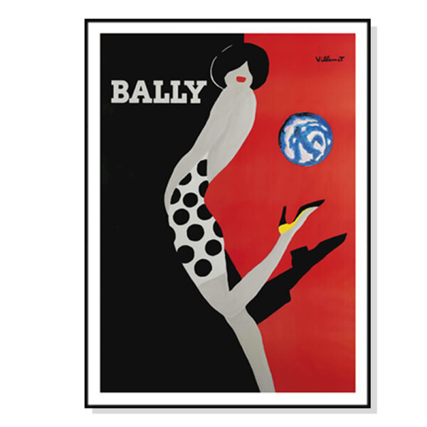 HomeDiscount-Wall Art 50cmx70cm Fashion Bally Black Frame Canvas