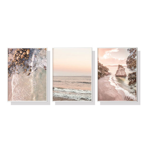 HomeDiscount-Wall Art 40cmx60cm Amazing Newzealand 3 Sets White Frame Canvas