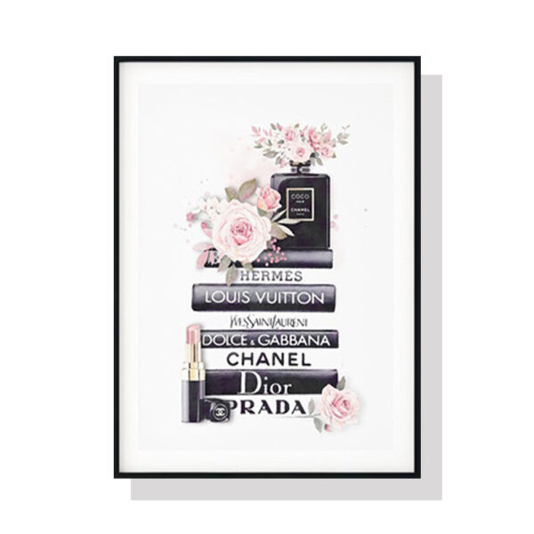 HomeDiscount-Wall Art 50cmx70cm Fashion Book Black Frame Canvas