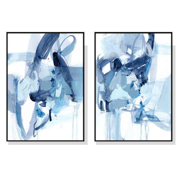 HomeDiscount-Wall Art 50cmx70cm Saturday Night 2 Sets Black Frame Canvas