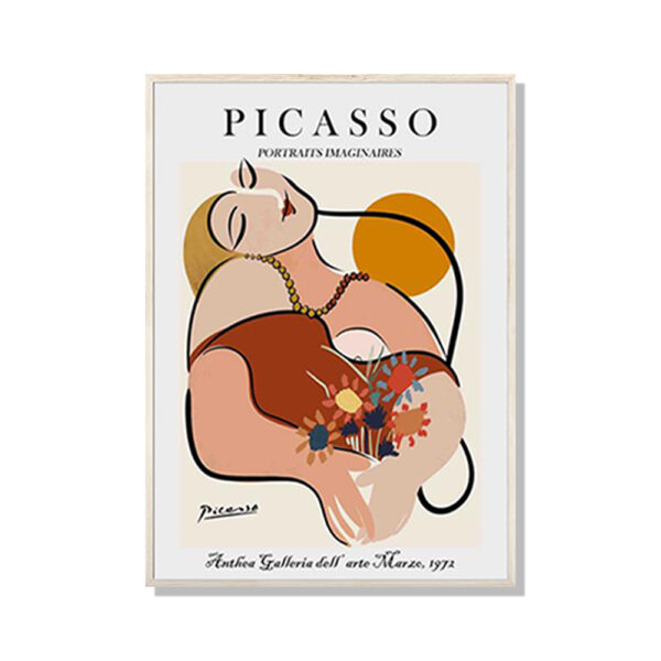 HomeDiscount-Wall Art 50cmx70cm Le Reve by Pablo Picasso Wood Frame Canvas