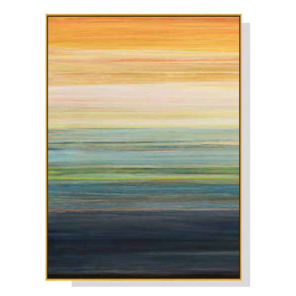 HomeDiscount-Wall Art 70cmx100cm The Magic Hour I Gold Frame Canvas