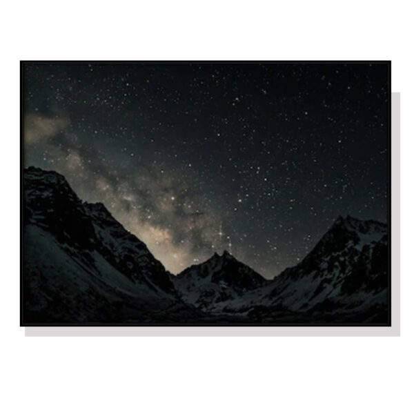 HomeDiscount-Wall Art 60cmx90cm Night Court Black Frame Canvas