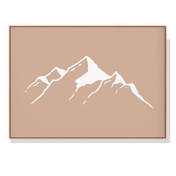 HomeDiscount-Wall Art 50cmx70cm Boho Mountain Wood Frame Canvas