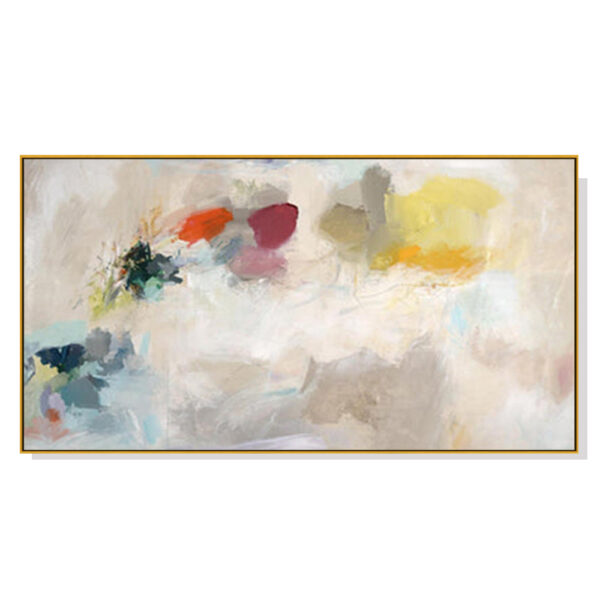 HomeDiscount-Wall Art 40cmx80cm Abstract Crystal Gold Frame Canvas