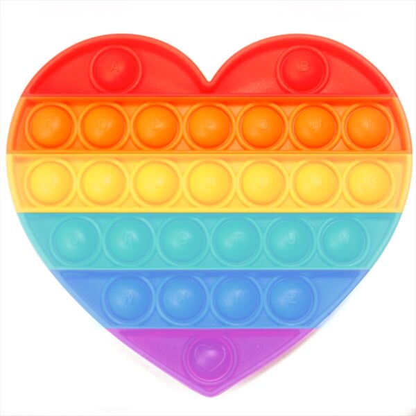 HomeDiscount-Rainbow Heart Push And Pop