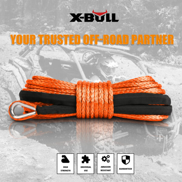 HomeDiscount-Winch Rope Dyneema Synthetic Rope 5.5mm x 13m Tow Recovery Offroad 4wd