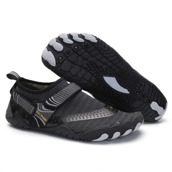 HomeDiscount-Men Women Water Shoes Barefoot Quick Dry Aqua Sports Shoes - Black Size EU39 = U