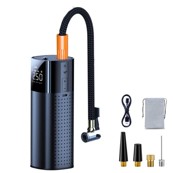 HomeDiscount-Portable Tyre Inflator - Rechargeable Car Bike Tire Air Pump Compressor