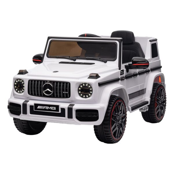 HomeDiscount-Mercedes Benz AMG G63 Licensed Kids Ride On Electric Car Remote Control - White