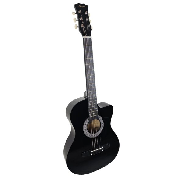 HomeDiscount-Karrera 38in Cutaway Acoustic Guitar with guitar bag - Black