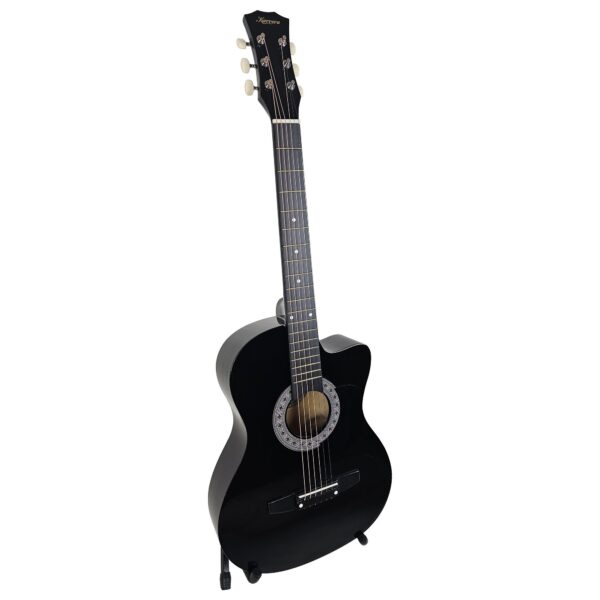 HomeDiscount-Karrera 38in Pro Cutaway Acoustic Guitar with Carry Bag - Black