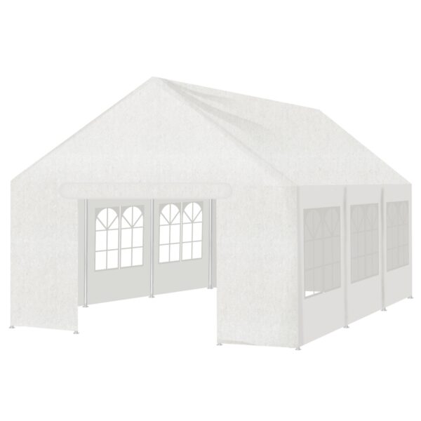 HomeDiscount-6x6m Outdoor Event Marquee Gazebo Party Wedding Tent - White