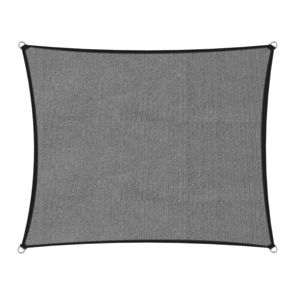 HomeDiscount-Outdoor Sun Shade Sail Canopy Grey Square 3 x