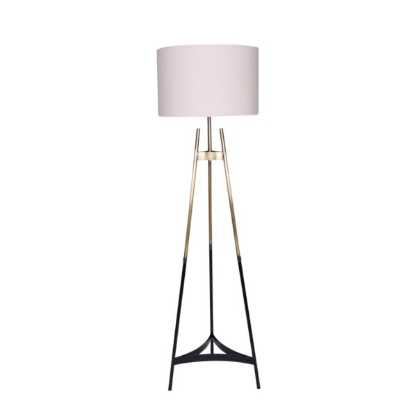 HomeDiscount-Metal Tripod Electric Floor Lamp Gradient Finish