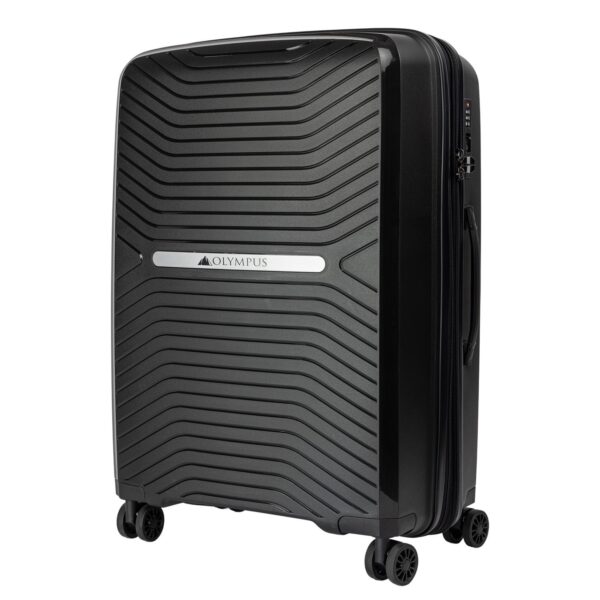 HomeDiscount-Olympus  Astra 24in Lightweight Hard Shell Suitcase - Obsidian Black