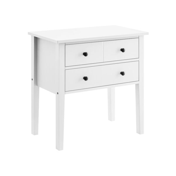 HomeDiscount-Sven Bedside Table Night Stand - White