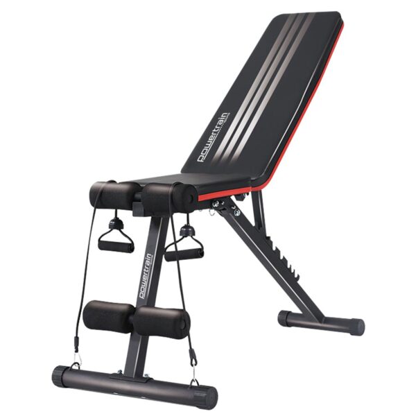 HomeDiscount-Adjustable Incline Decline Exercise Bench Resistance Bands