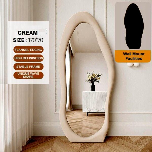 HomeDiscount-1.7m Standing Maiden Mirror Full Length Aesthetic Full Size Floor Mirror Bedroom