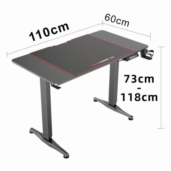 HomeDiscount-Gaming Standing Desk Home Office Lift Electric Height Adjustable Sit To Stand Mo