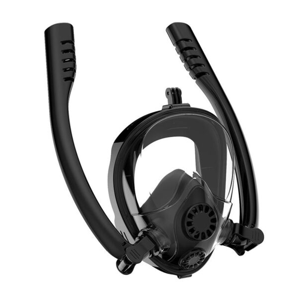 HomeDiscount-Snorkel Mask Full Face Diving Mask Snorkel Swim Goggles 180° View Anti Fog Small