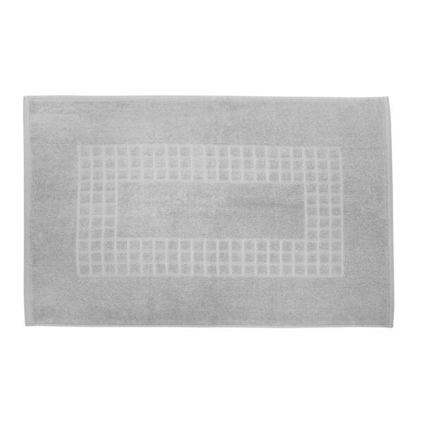 HomeDiscount-Microfiber Soft Non Slip Bath Mat Check Design (Grey)