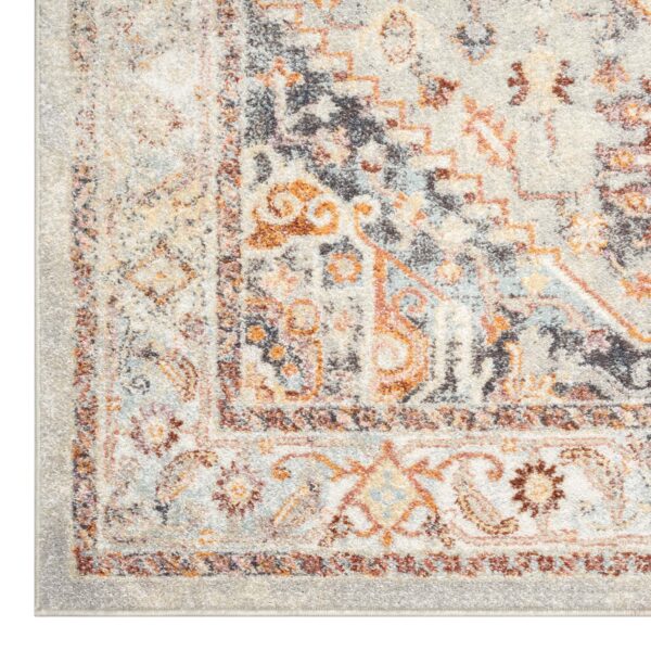 HomeDiscount-Ornate Persian Vintage Rug - Grey - 160x160