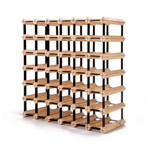 HomeDiscount-Timber Wine Rack Storage Cellar Organiser 42 Bottle