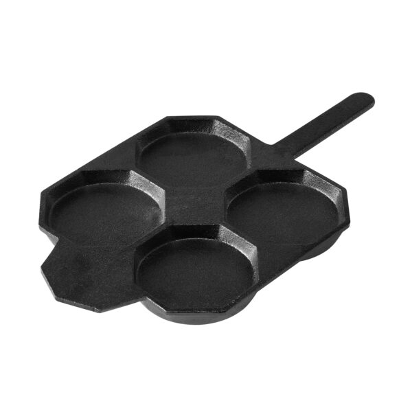 HomeDiscount-Cast-Iron Traditional Egg Pan Pre-seasoned Non-Stick 23cm