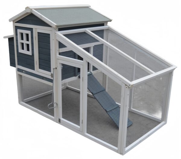 HomeDiscount-Large Chicken Coop Rabbit Guinea Pig Hutch Ferret House Chook Hen House Run