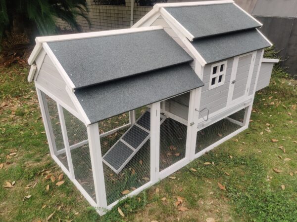 HomeDiscount-230 CM XL Chicken Coop Rabbit Hutch Guinea Pig Cage Ferret House