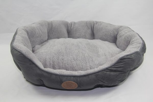 HomeDiscount-Blue / Grey Washable Fleece  Soft Pet Dog Puppy Cat Bed-Large