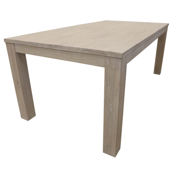 HomeDiscount-Foxglove Dining Table 225cm Solid Mt Ash Wood Home Dinner Furniture - White