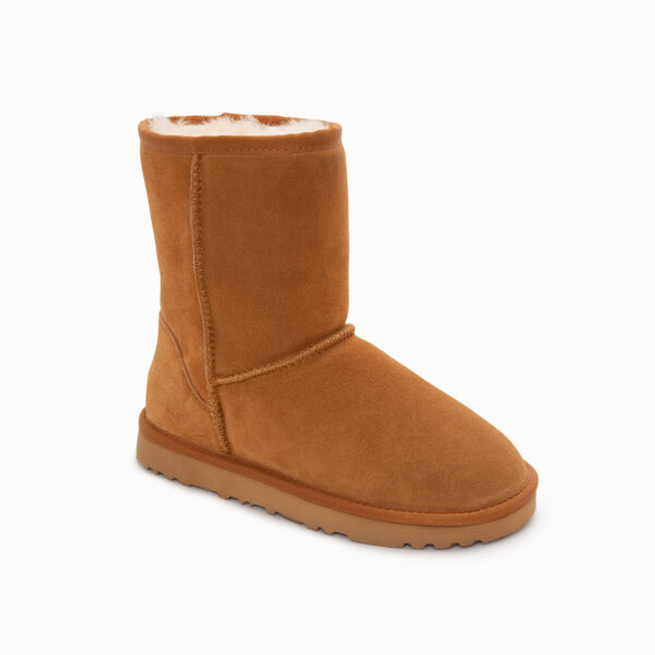 HomeDiscount-Ugg Boots Genuine Australian Sheepskin Unisex Short Classic Suede (Chestnut  EU4