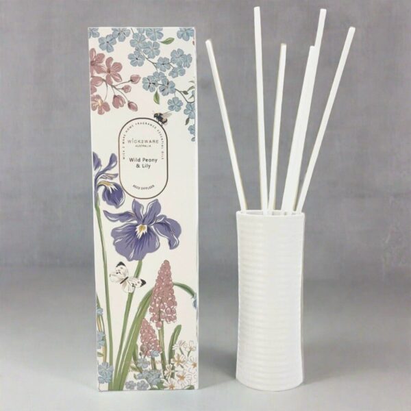 HomeDiscount-Wick2ware Australia Home Fragrance Essentials Oil Reed Diffuser - Wild Peony & L