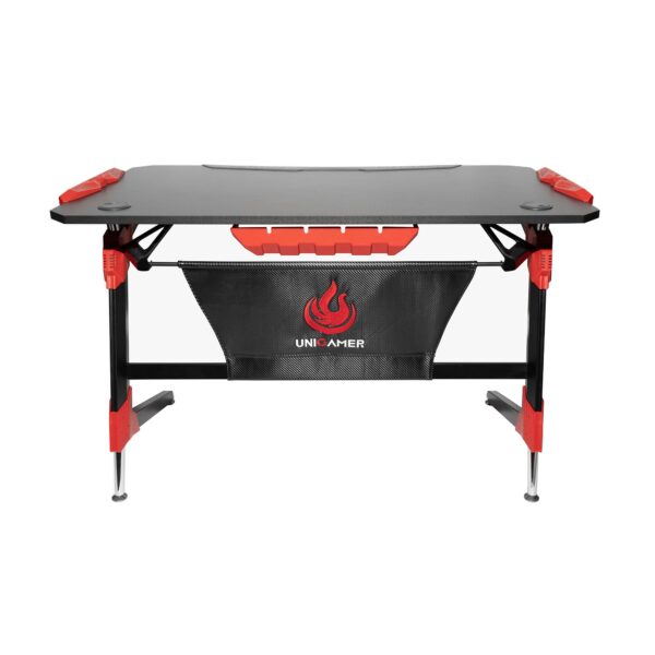 HomeDiscount-Unigamer RGB Gaming Desk in Red