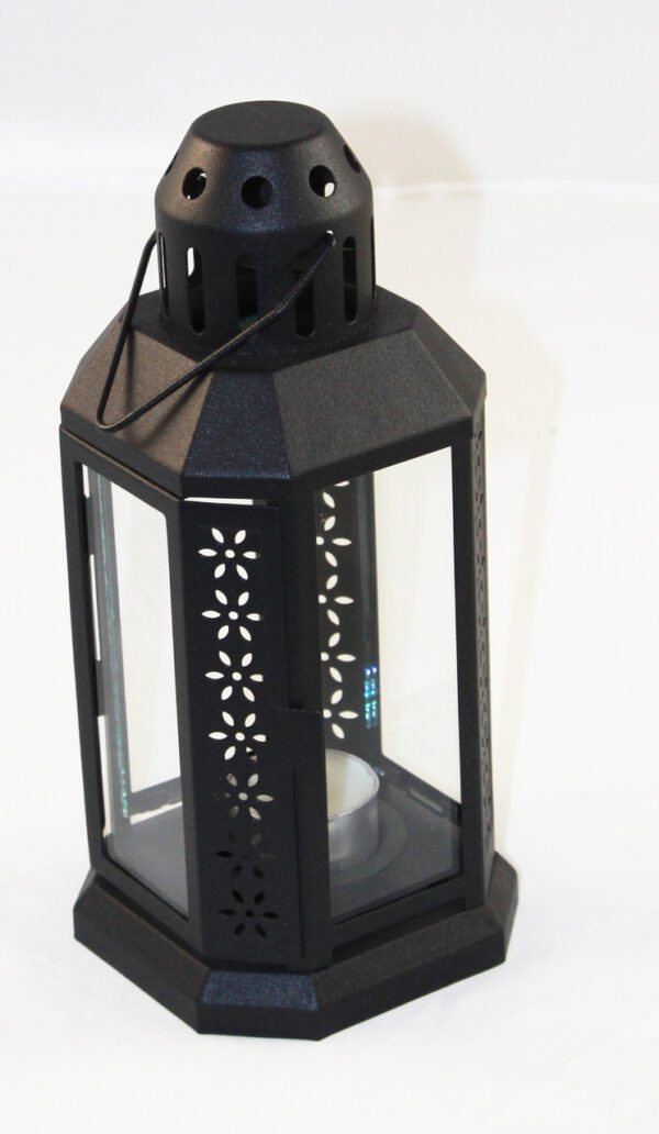 HomeDiscount-Black Metal Miners Lantern  Wedding Home Party Room Balconey Deck Decoration 21c