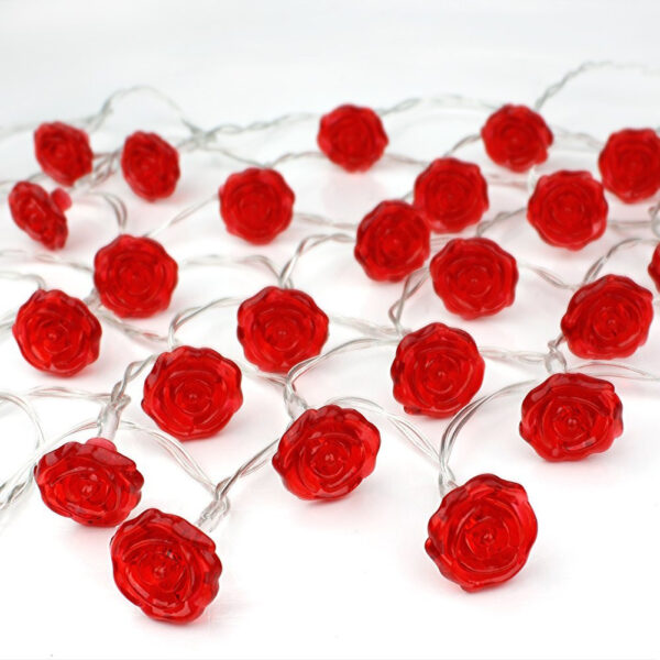 HomeDiscount-Red Rose battery string fairy light - party night light wedding decoration