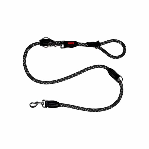 HomeDiscount-KONG Adjustable Rope Black Leashes Medium