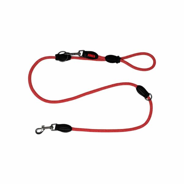 HomeDiscount-KONG Adjustable Rope Red Leashes Medium