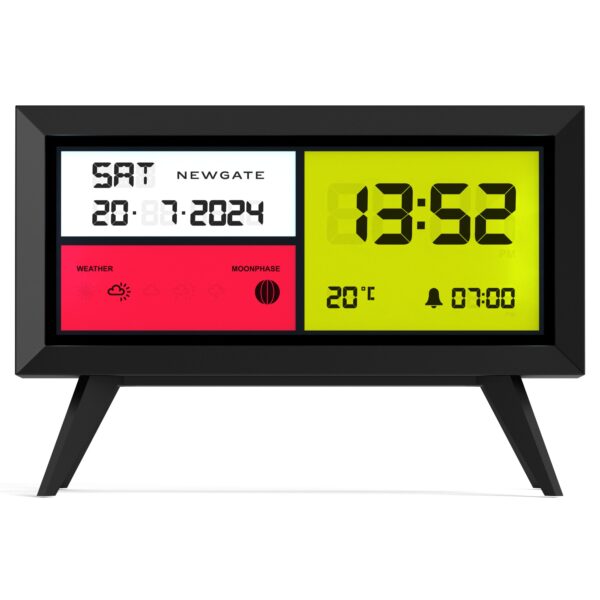 HomeDiscount-Newgate Spectronoma Lcd Alarm Clock Matte Black