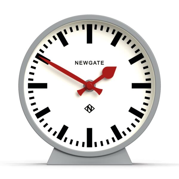 HomeDiscount-Newgate Railway Mantel Clock Posh Grey