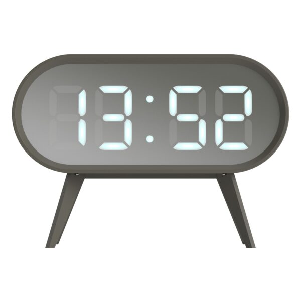 HomeDiscount-Newgate Space Hotel Cyborg Led Alarm Clock Grey