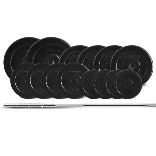 HomeDiscount-CORTEX 65kg EnduraCast Barbell Weight Set