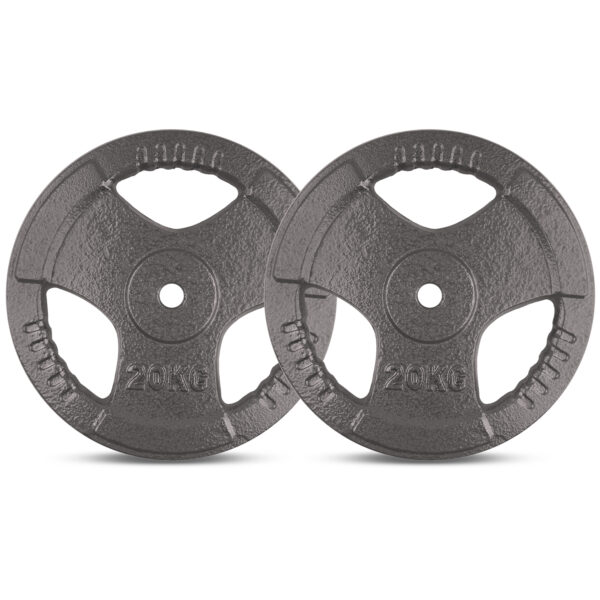 HomeDiscount-CORTEX 20kg Tri-Grip Standard Plate 25mm (Pair)