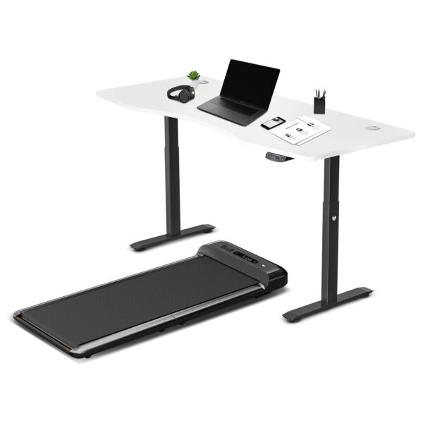 HomeDiscount-Walkingpad M2 Treadmill with Dual Motor Automatic Standing Desk 180cm in White/