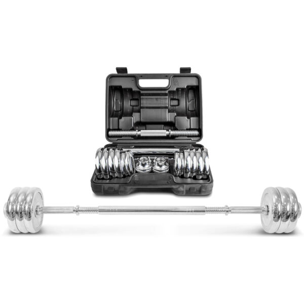 HomeDiscount-LSG 2-in-1 Dumbbell Barbell Set with Case 30kg