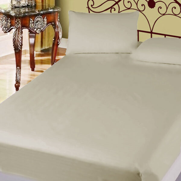 HomeDiscount-400TC Cotton Percale Super Queen Combo Set 50cm Wall Taupe